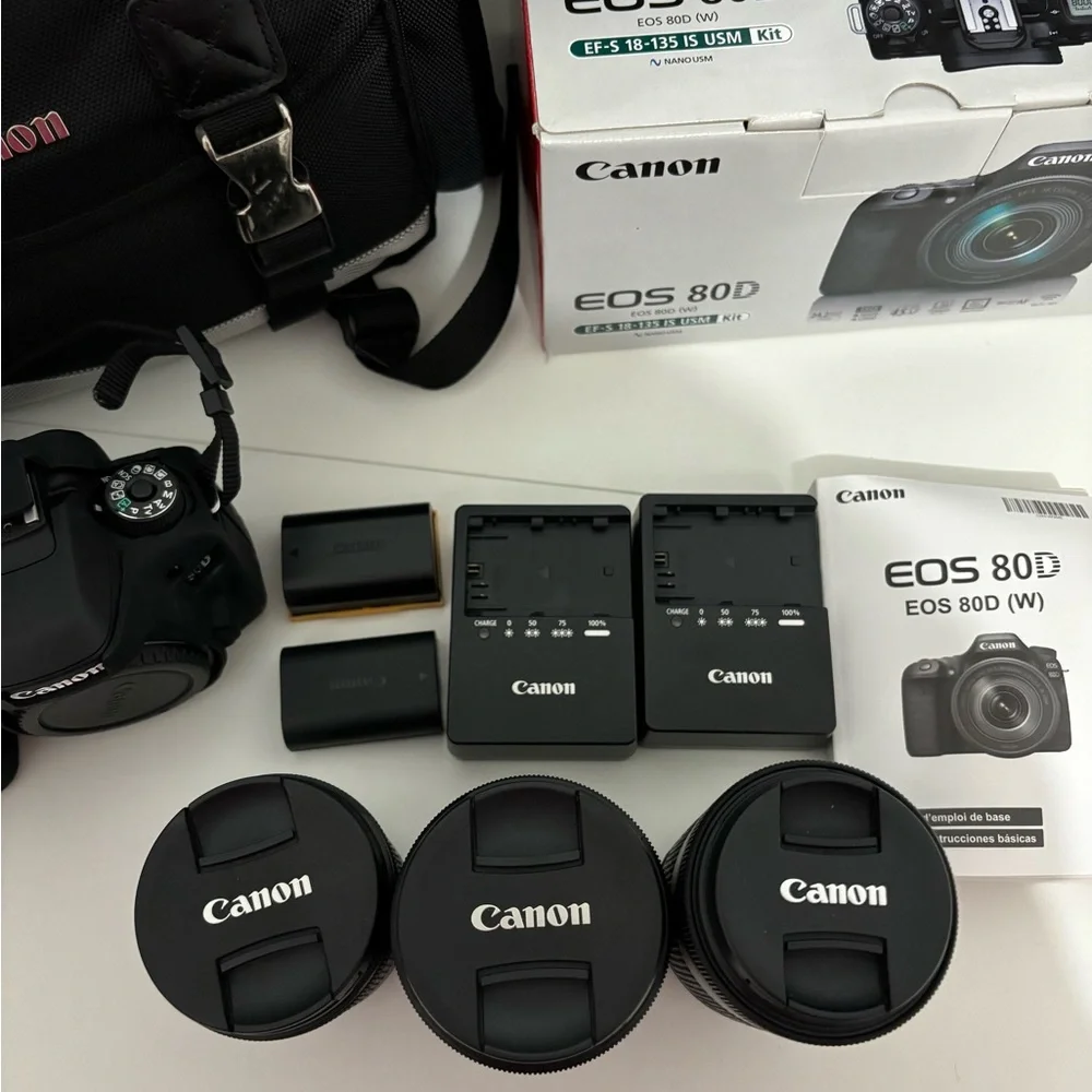 Canon 80D Camera Bundle | Retail Value $3000+